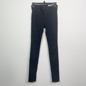 Rag & Bone Women’s Black 10 Inch Skinny Jeans Size 25